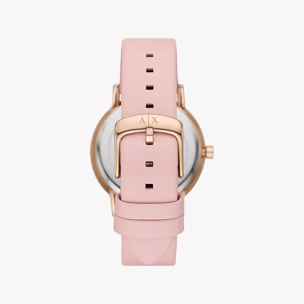 ARMANI EXCHANGE AX7150SET - ROSE GOLD ELEGANCE WOMEN’S WATCH WITH PINK LEATHER BAND & STRIKING DIAL-i-Watch-3