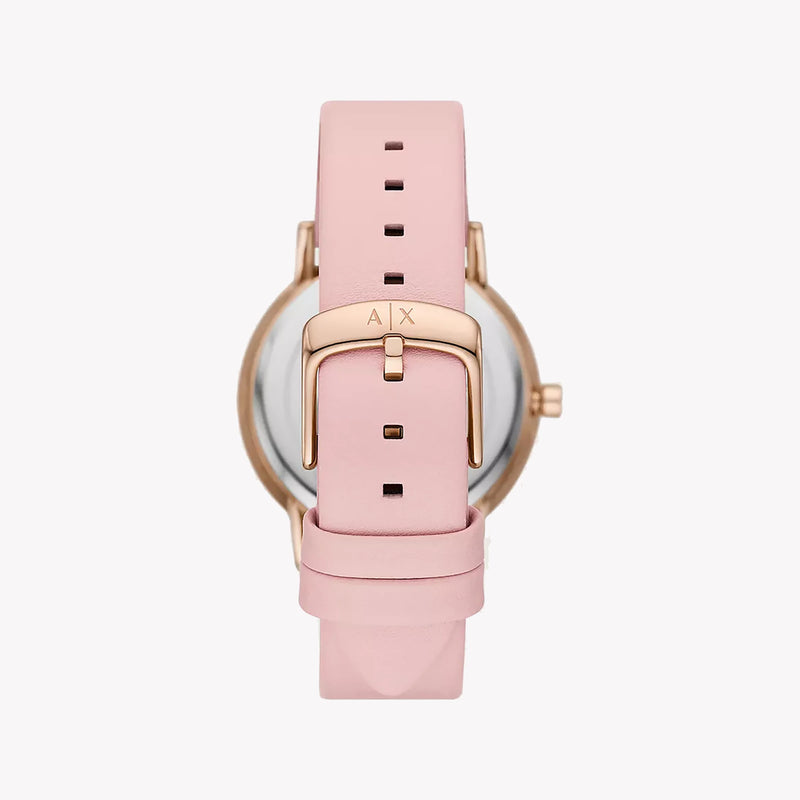 Armani Exchange Women's Rose Gold Watch, Pink Leather | Ax7150set by i-watch