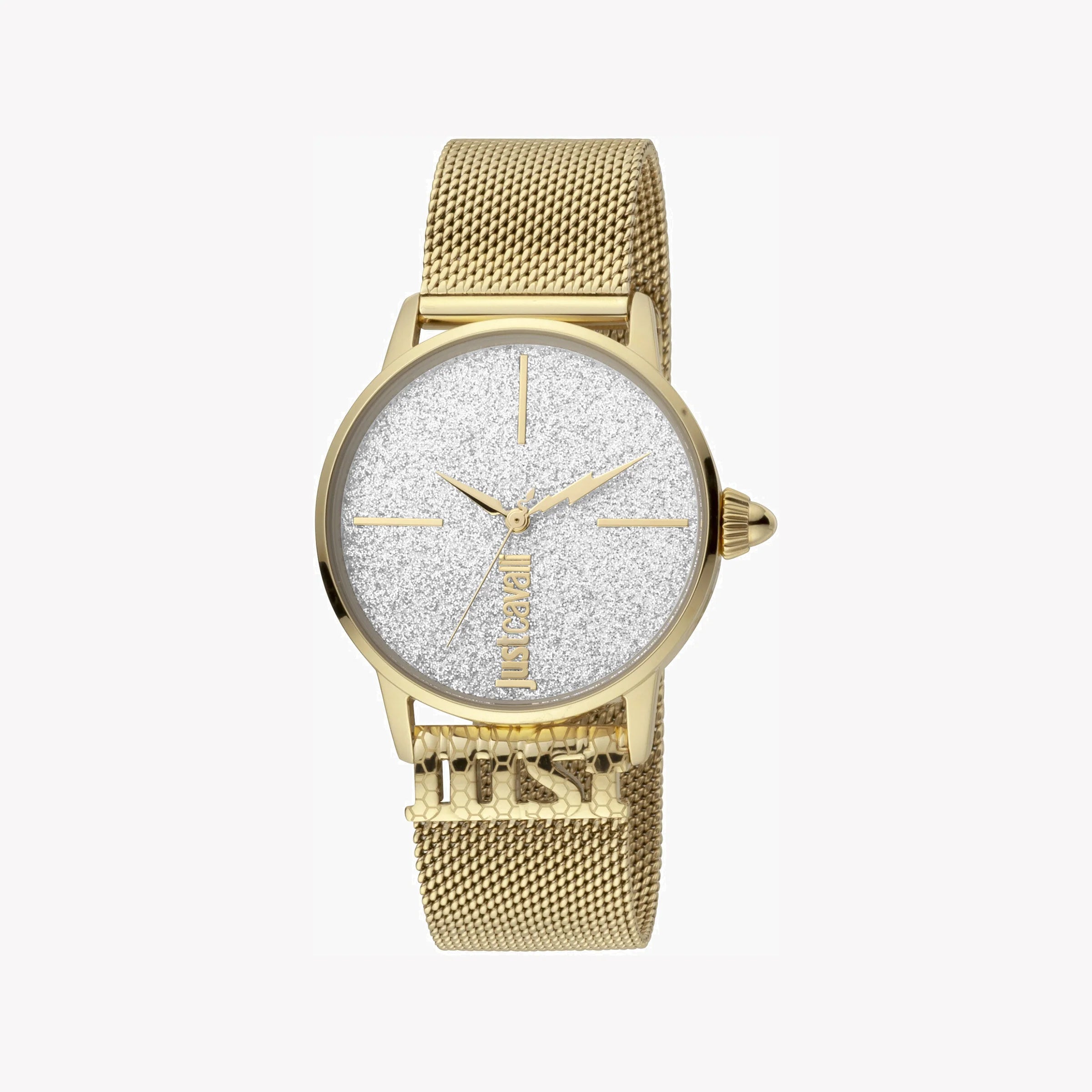 JUST CAVALLI Women's Watch with Gold Stainless Steel Case and Gold Stainless Steel Band