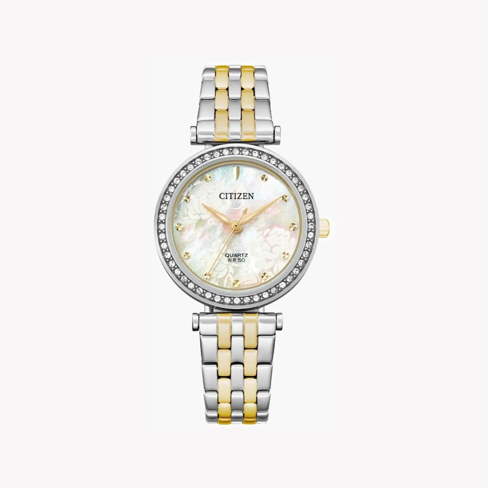 Citizen Women's Silver & Gold Watch, White Dial | Er0214-54d by i-watch