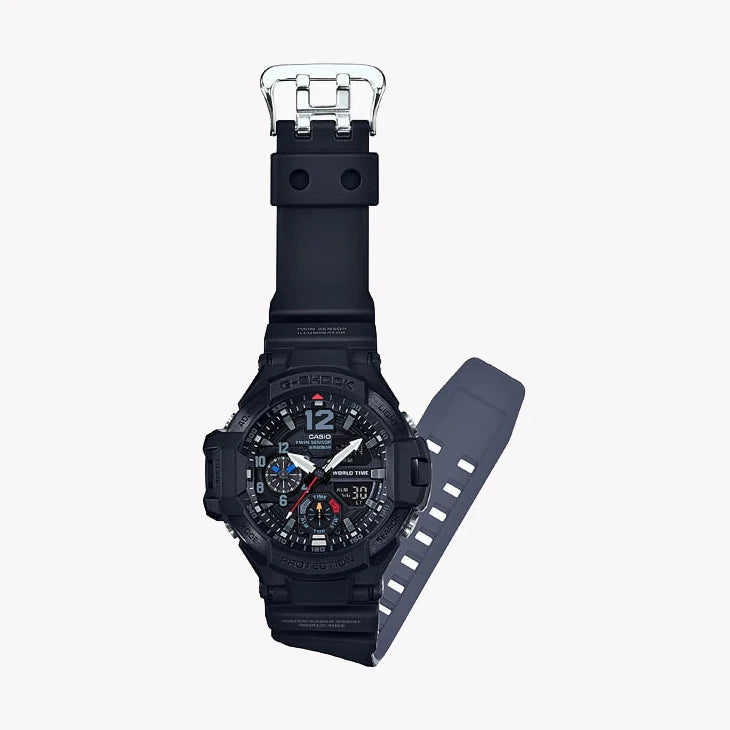 Casio G-Shock Ga1100-1a1 Adventure Ready - Men's Black Resin Watch With Digital Compass & Thermometer by i-watch