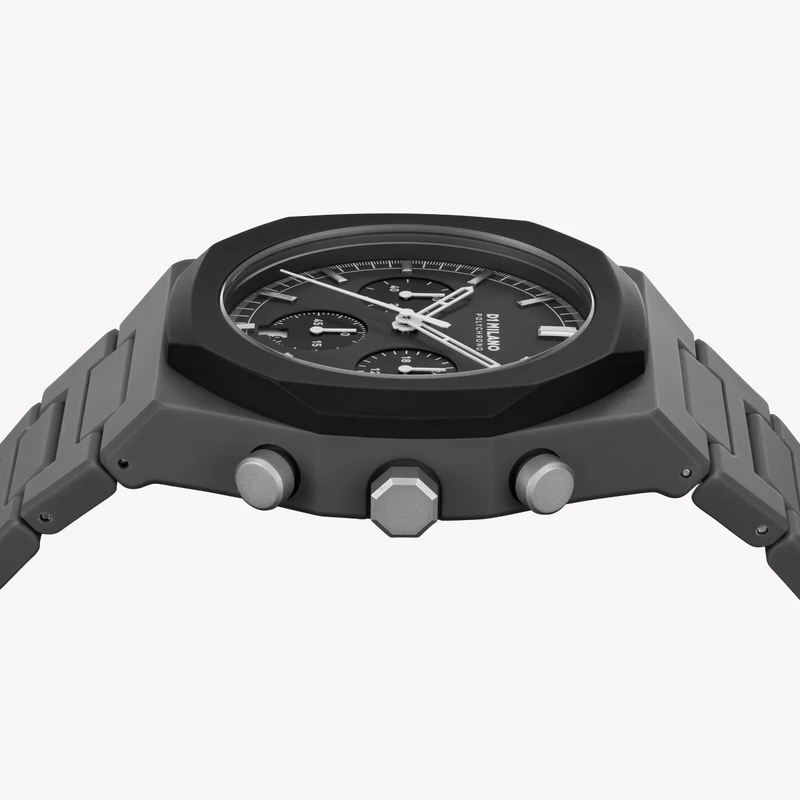 D1 MILANO Men's Black Stainless Steel Watch, Black Dial | D1-PHBJ04 by i-watch