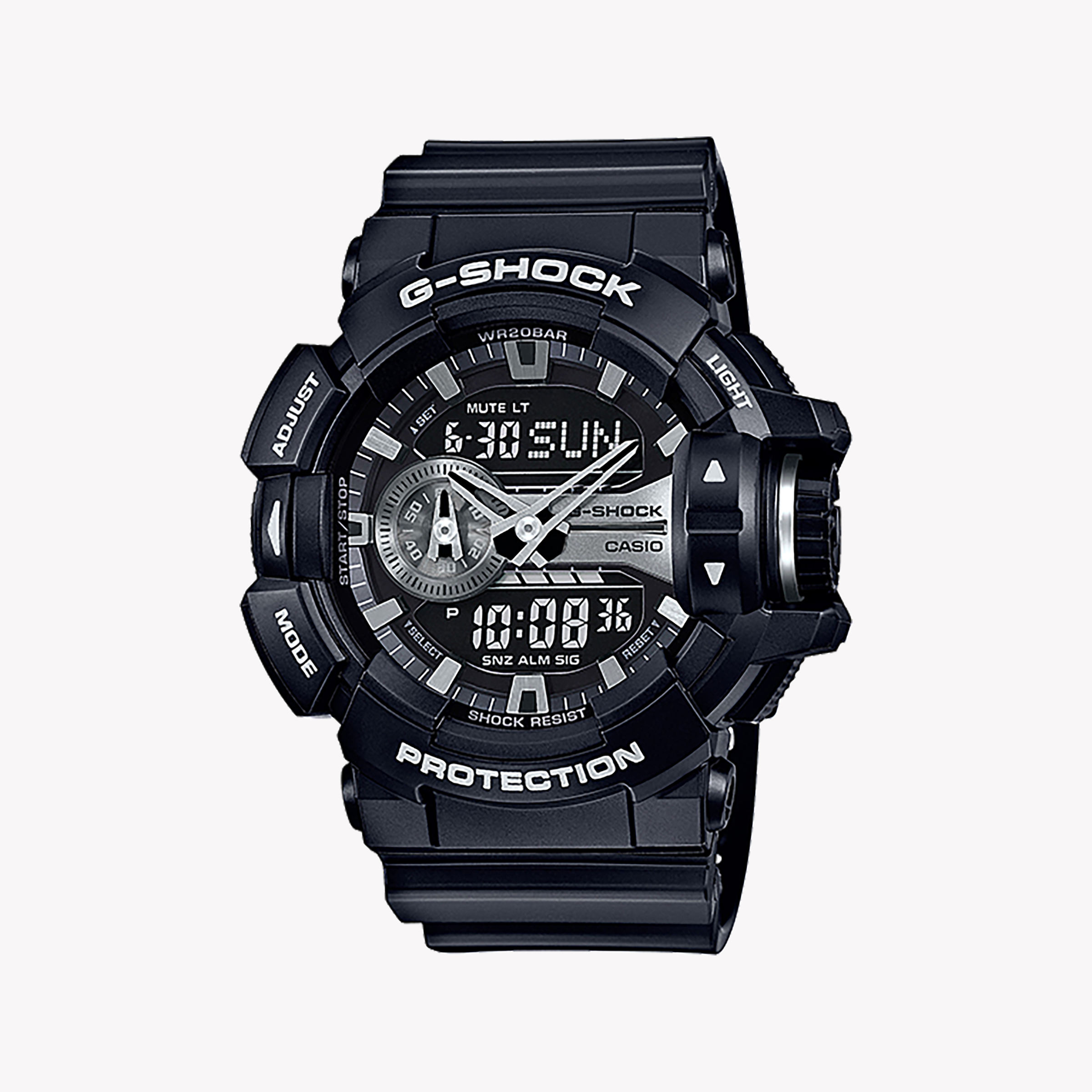 CASIO G-SHOCK GA-400GB-1A BOLD ADVENTURER - MEN'S BLACK & GOLD TIMEPIECE