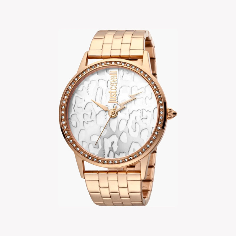 Just Cavalli Women's Rose Gold Watch, Silver Dial | Jc1l094m0075 by i-watch
