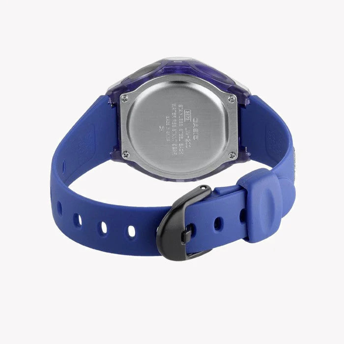 CASIO Women's Watch with Silver Resin Case and Blue Resin Band-i-Watch-4