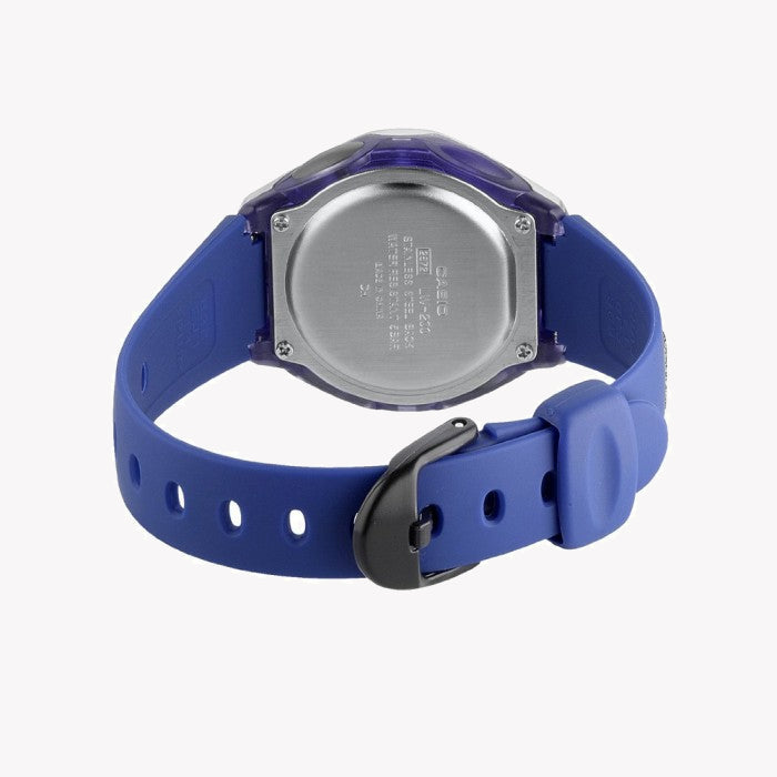 CASIO Women's Watch with Silver Resin Case and Blue Resin Band-i-Watch-4