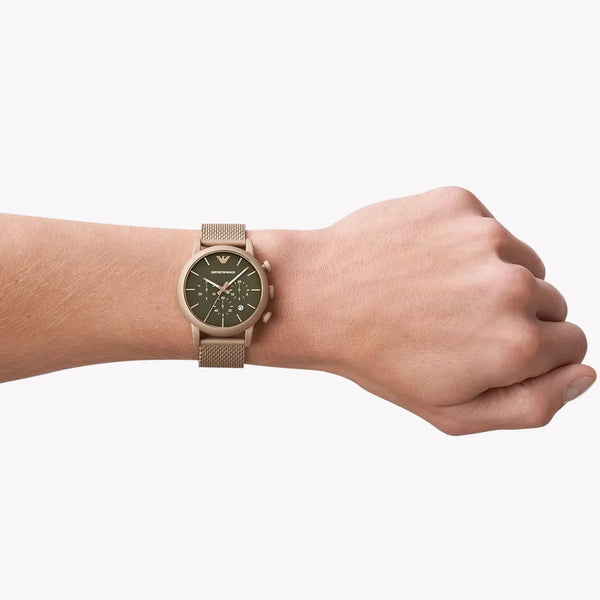 Emporio Armani Men's Brown Watch, Green Dial | Ar11428 by i-watch