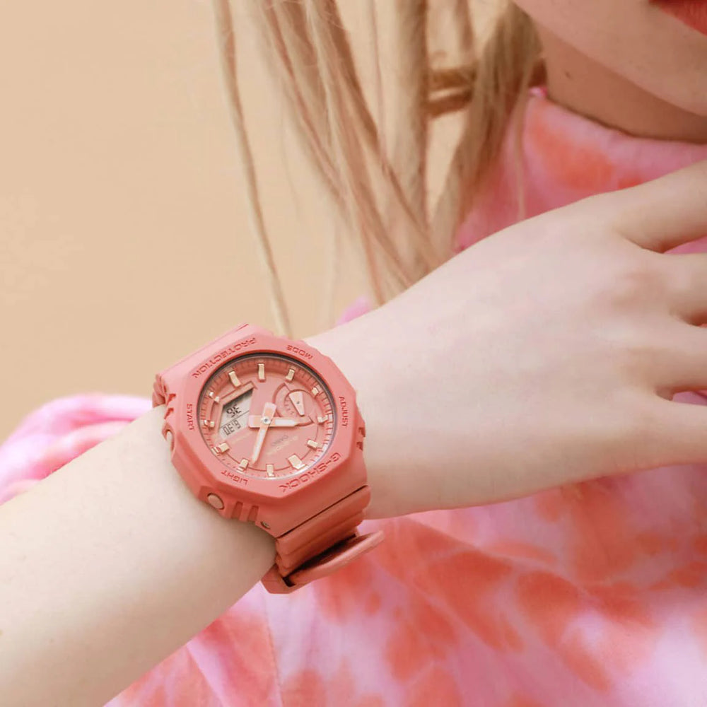 G-Shock Women's Pink Resin Watch, Digital Dial | Gma-S2100-4a2dr by i-watch