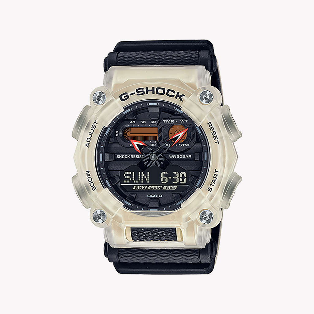 CASIO G-SHOCK GA-900TS-4ADR ADVENTURE READY - STYLISH RUGGED MEN'S WATCH with bold digital dial and silver case