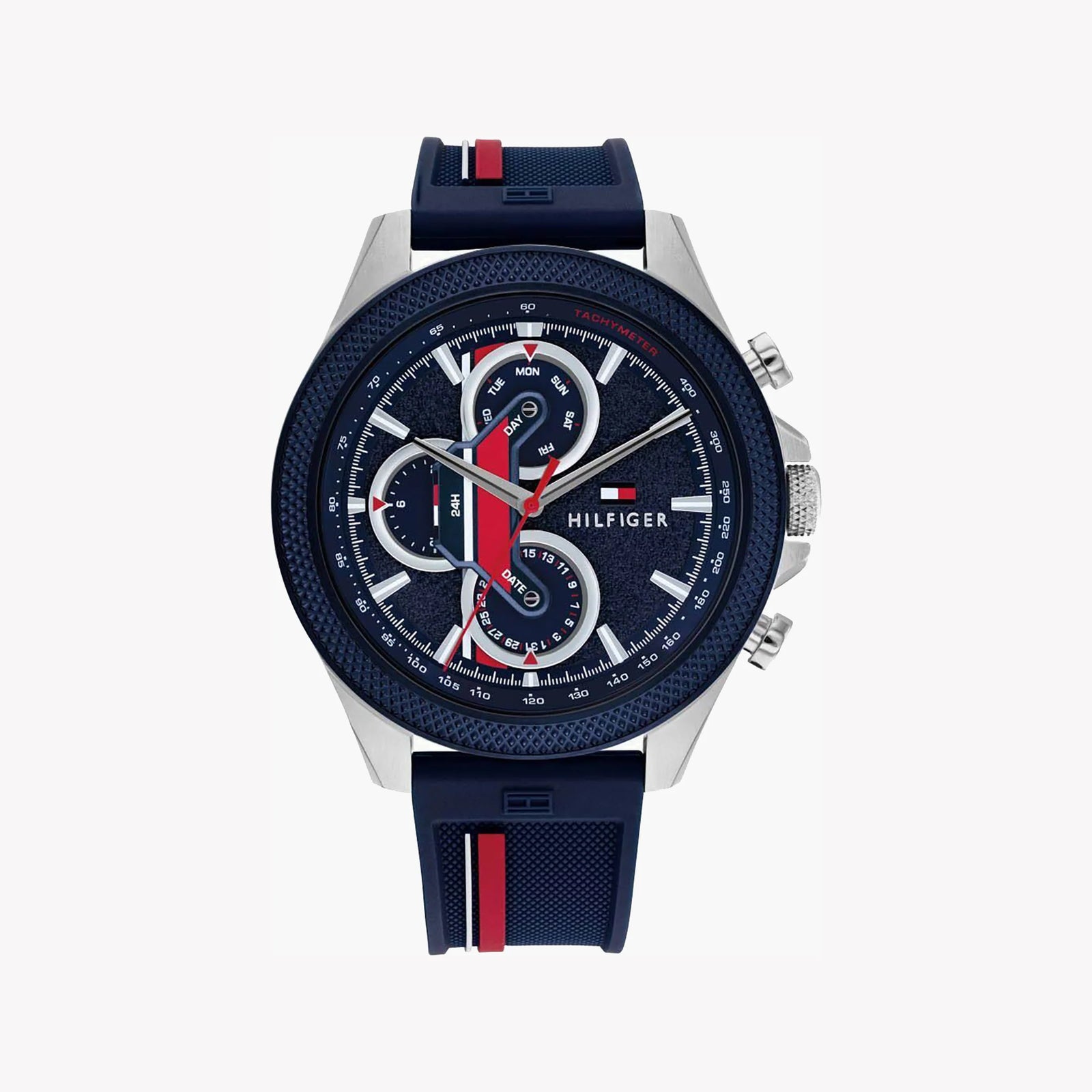 Tommy Hilfiger Men's Multicolor Watch, Blue Silicone | 1792083 by i-watch