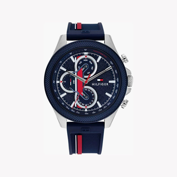 Tommy Hilfiger Men's Multicolor Watch, Blue Silicone | 1792083 by i-watch