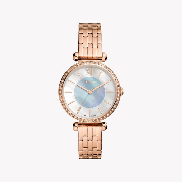 Fossil Women's Rose Gold Watch, White Dial | Bq3820 by i-watch