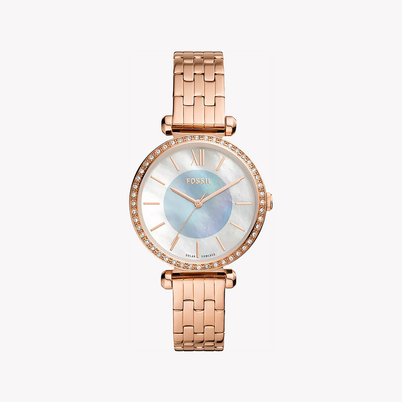 Fossil Women's Rose Gold Watch, White Dial | Bq3820 by i-watch