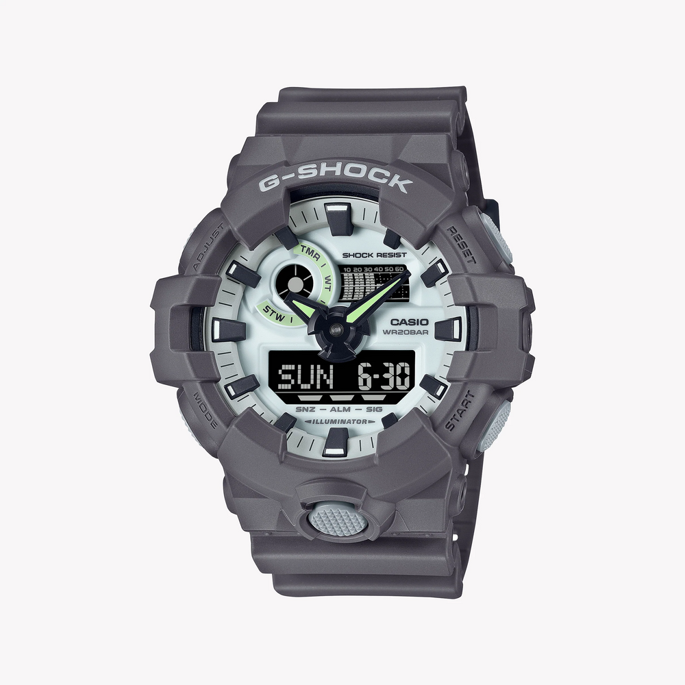 G-Shock Men's Dark Gray Resin Watch, Digital Dial | Ga-700hd-8adr by i-watch