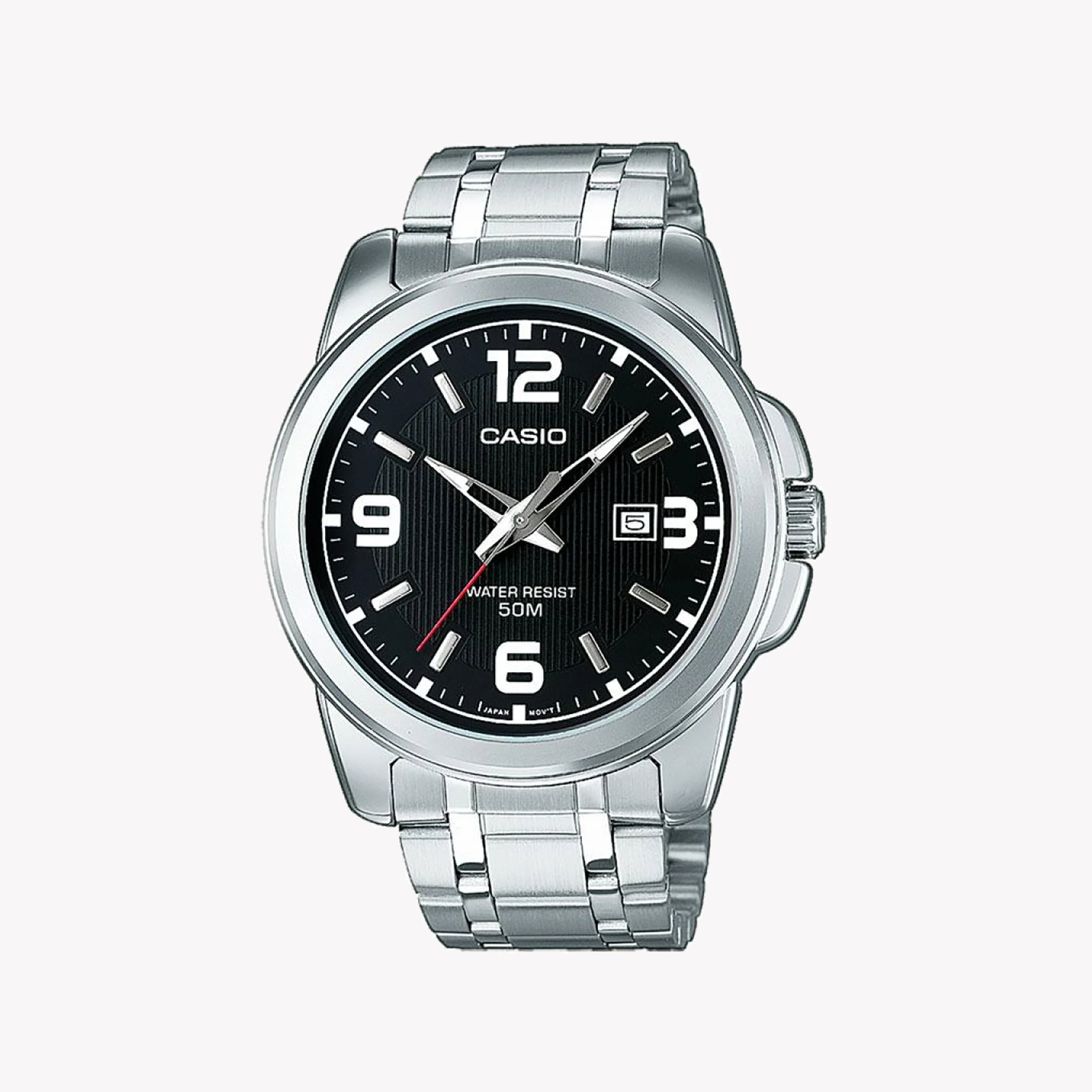 MTP-1314PD-1AVEF TIMELESS ELEGANCE - MEN'S STAINLESS STEEL WATCH WITH BOLD DESIGN & WATER RESISTANCE