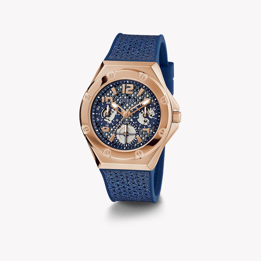 GUESS GW0620L3 ROSE GOLD RADIANCE - STUNNING BLUE LEATHER TIMEPIECE FOR THE MODERN WOMAN-i-Watch-4