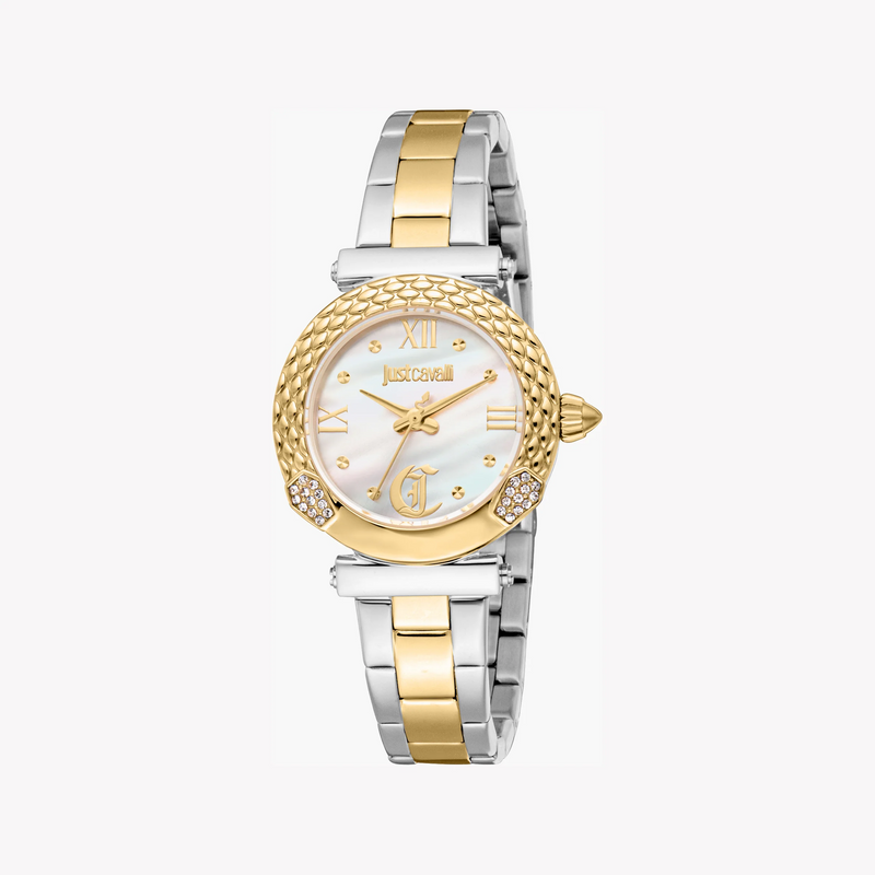 Just Cavalli Women's Two-Tone Watch, White Mop Dial | Jc1l332m0075 by i-watch