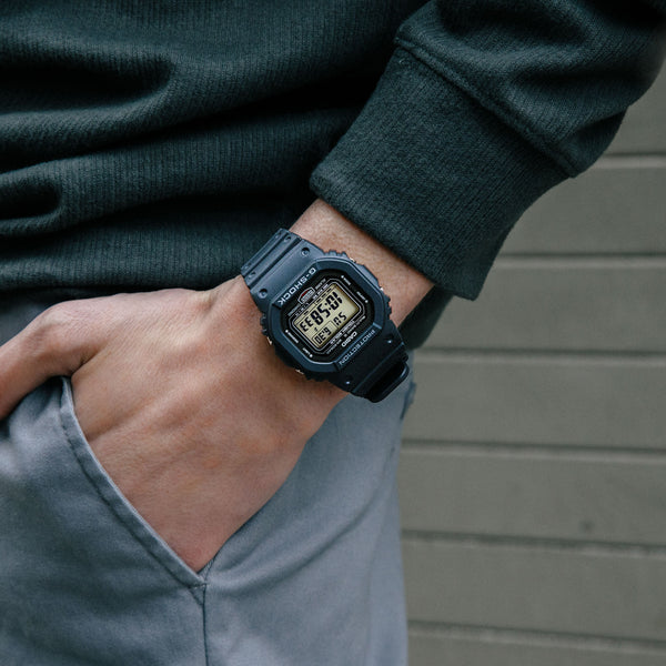 Casio Men's Stainless Steel & Resin Watch, Black Display | Gw-5000u-1er by i-watch