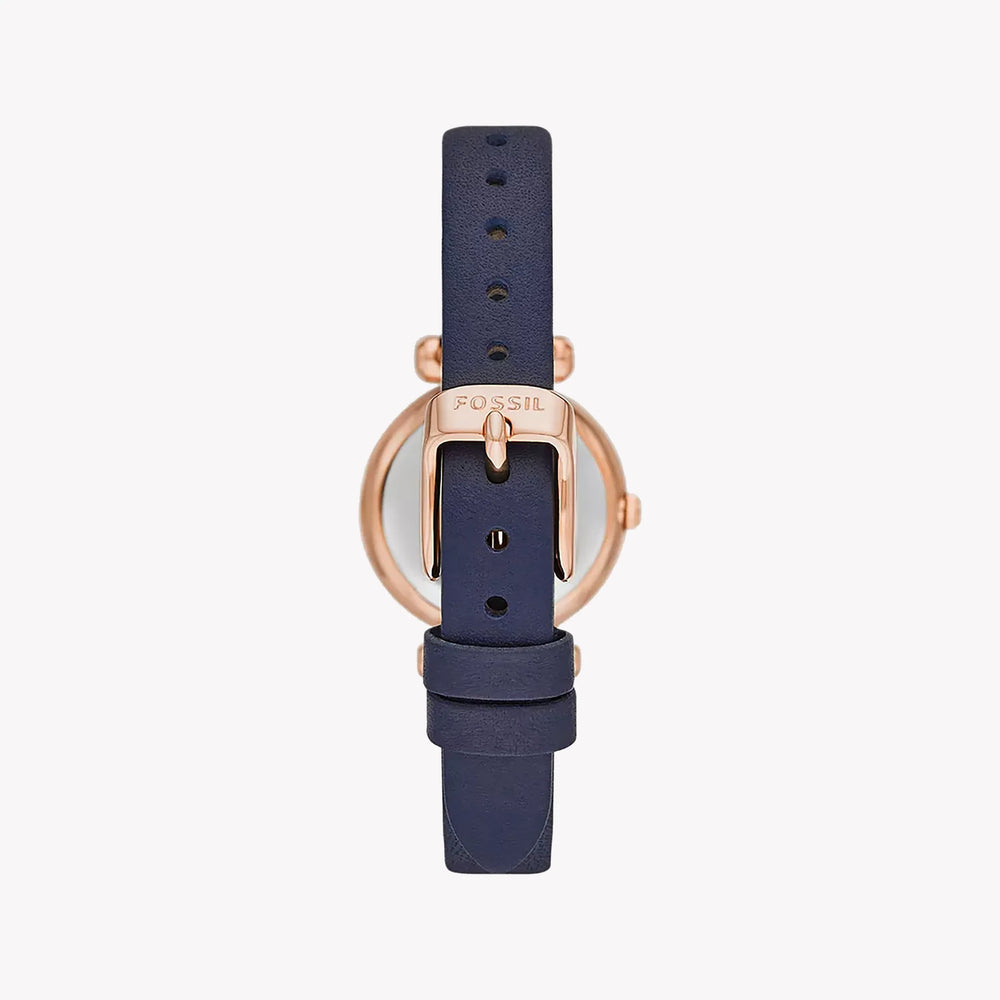 Fossil Women's Gold Stainless Steel, Blue Leather | Bq3899 by i-watch