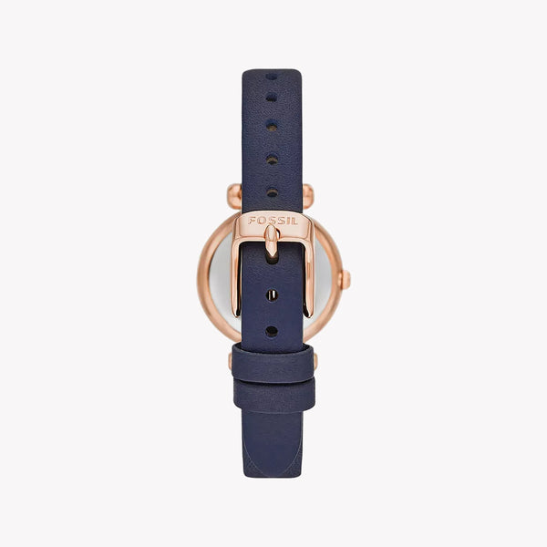 Fossil Women's Gold Stainless Steel, Blue Leather | Bq3899 by i-watch