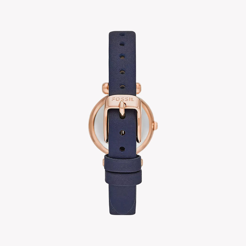 Fossil Women's Gold Stainless Steel, Blue Leather | Bq3899 by i-watch