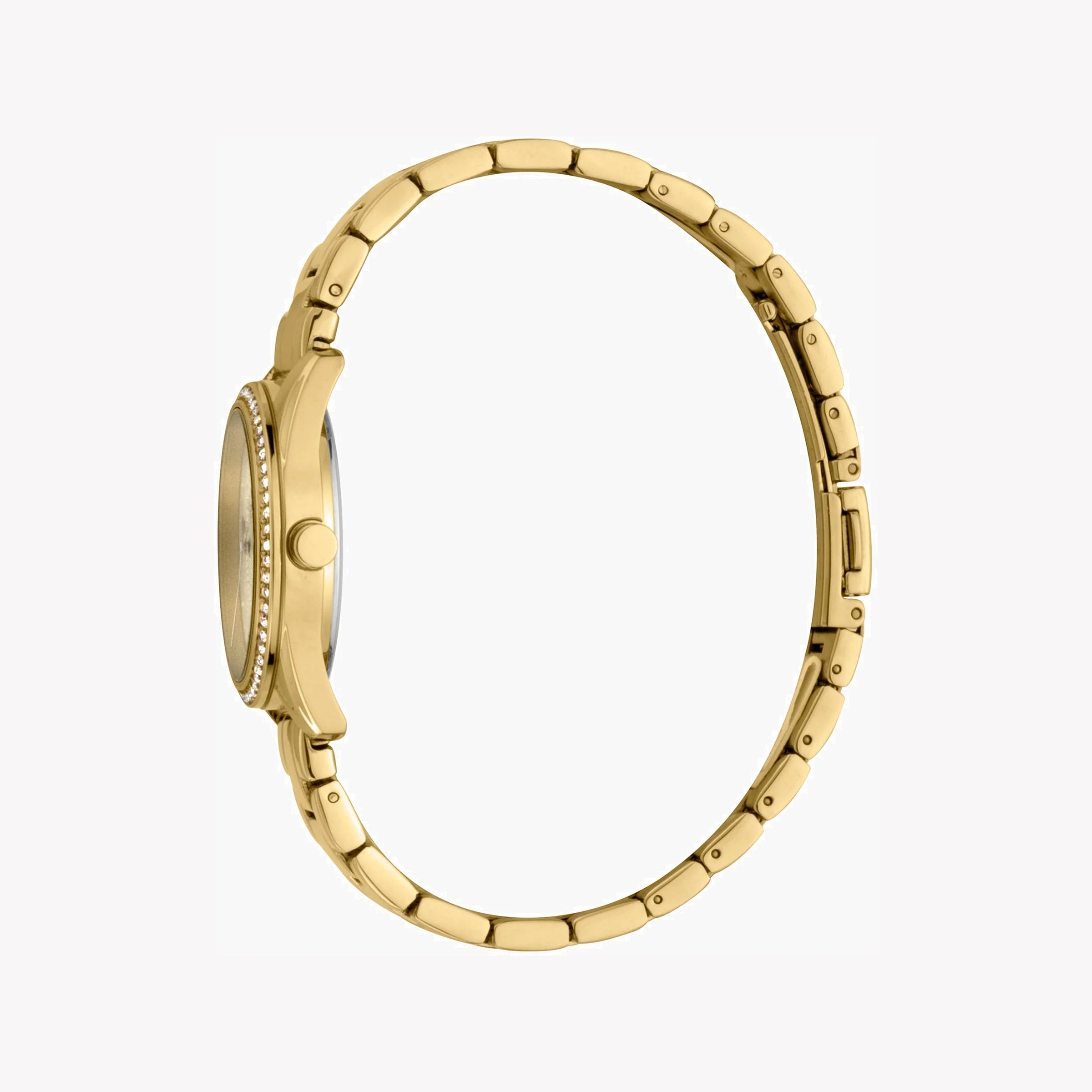 ESPRIT Women's Watch with Gold Stainless Steel Case and Gold Stainless Steel Band