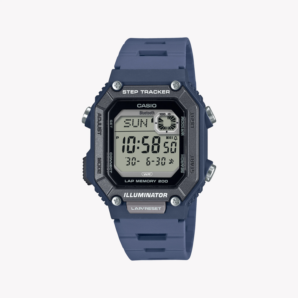Casio Men's Blue Resin Watch, Sporty Design | Ws-B1000-2avdf by i-watch