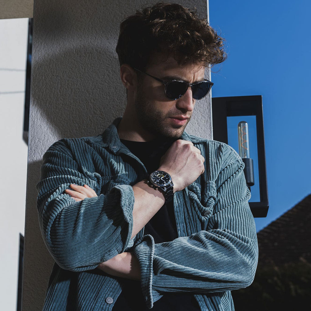 EDIFICE ECB-40DC-1AEF BLACK ELEGANCE - Men's Stylish & Durable Quartz Watch-i-Watch-4