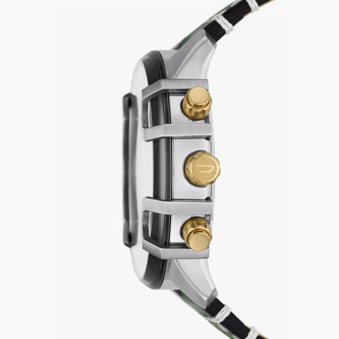 DIESEL DZ4585 BOLD ADVENTURE - MEN'S CHRONOGRAPH WATCH WITH BLACK DIAL & GREEN LEATHER BAND-i-Watch-3