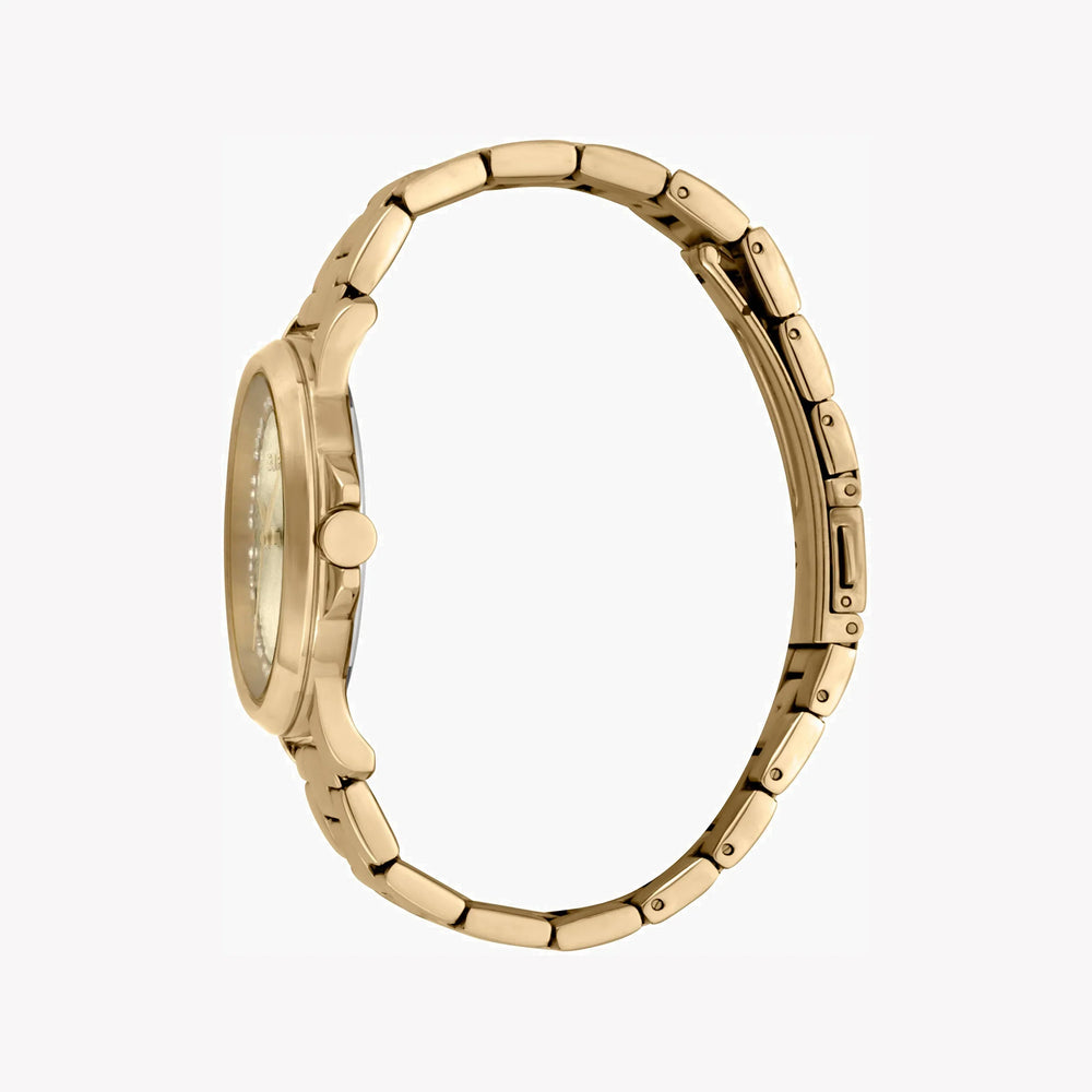 Esprit Women's Gold Stainless Steel Watch, Champagne Dial | Es1l203m0035 by i-watch