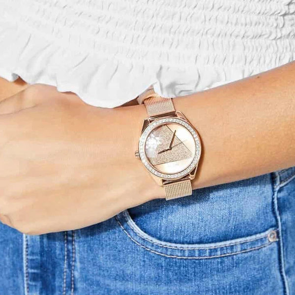 Guess Women's Rose Gold Watch, Stainless Steel | W1142l4 by i-watch