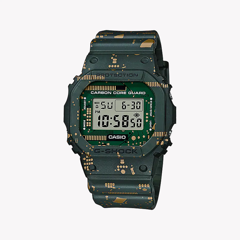 Casio G-Shock Dwe-5600cc-3dr Unmatched Resilience - Bold Green Sport Watch For Men by i-watch