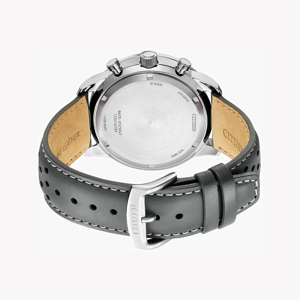 Citizen Ca4500-24h Men's Timepiece - Elegant Chronograph With Leather Band & 5 Atm Water Resistance by i-watch