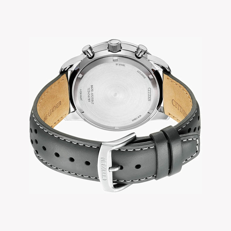 Citizen Ca4500-24h Men's Timepiece - Elegant Chronograph With Leather Band & 5 Atm Water Resistance by i-watch