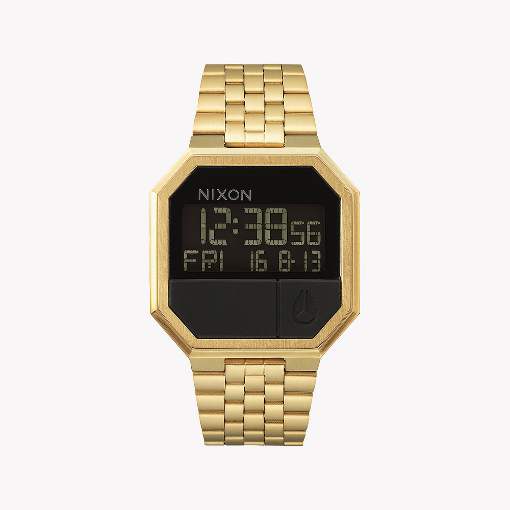 Nixon Men's Gold Stainless Steel Watch, Black Dial | A158-502 by i-watch