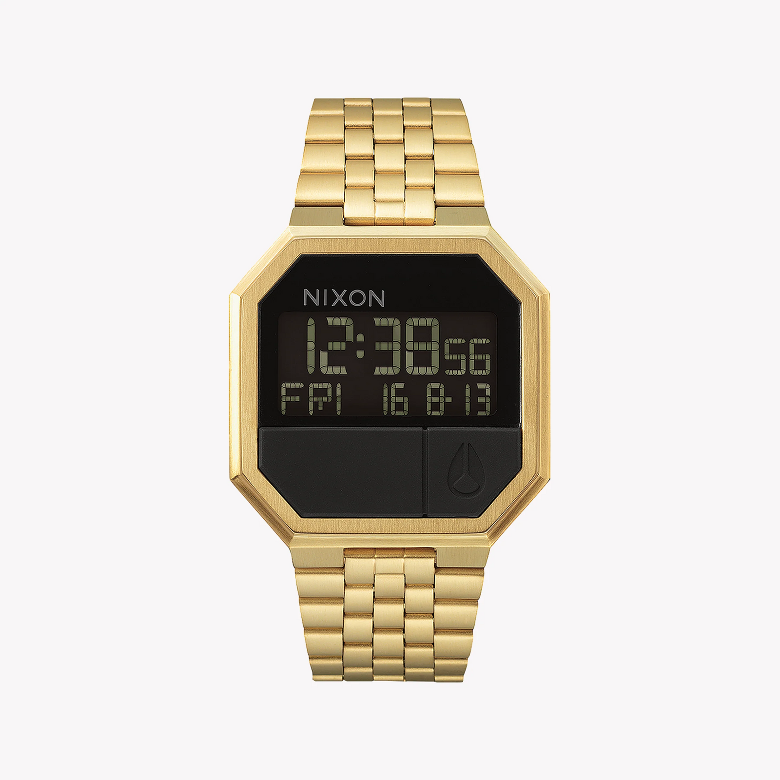 Nixon Men's Gold Stainless Steel Watch, Black Dial | A158-502 by i-watch