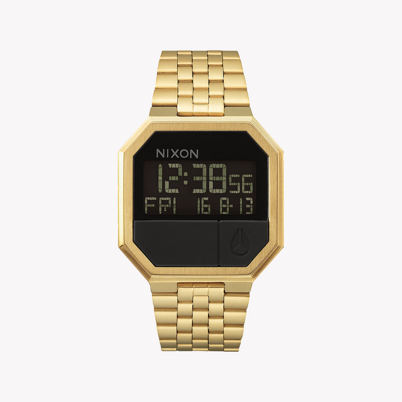 Nixon Men's Gold Stainless Steel Watch, Black Dial | A158-502 by i-watch