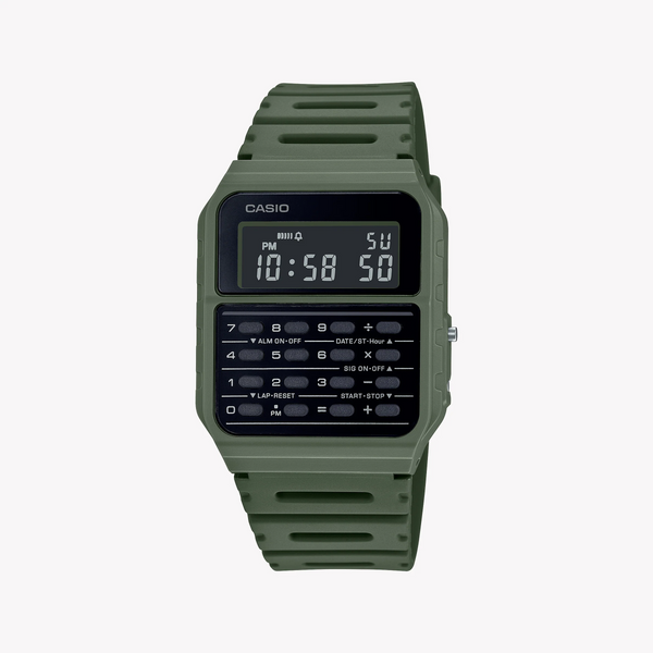 Casio Men's Green Resin Watch, Digital | Ca-53wf-3bdf by i-watch