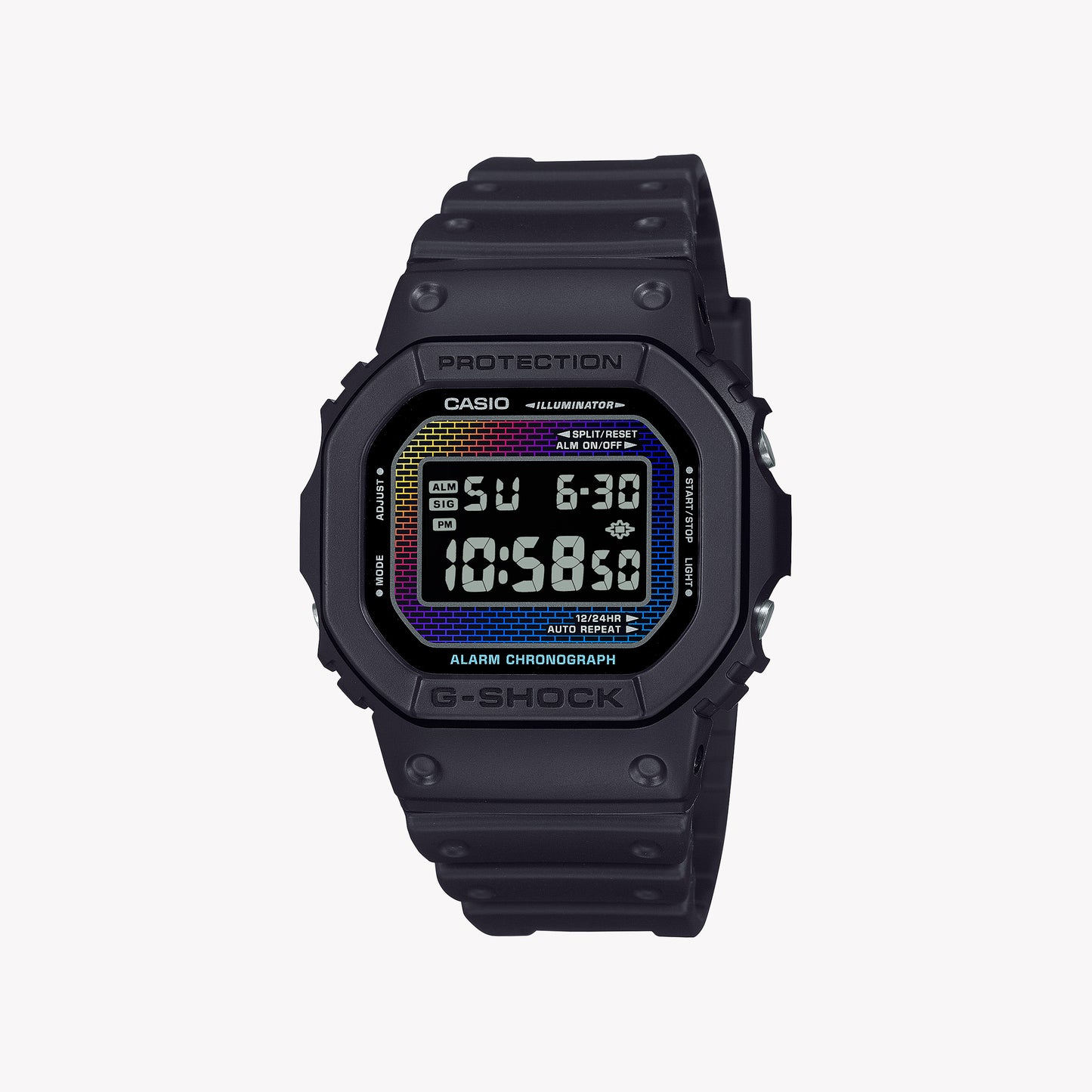 G-Shock The Origin – Rainbow Brick Wall Serie DW-5600RW-1ER Unisex-Uhr