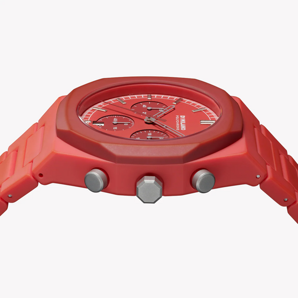 Vibrant Performance Men's Red Silicone Watch, Red Case | D1-PHBJ05 by i-watch