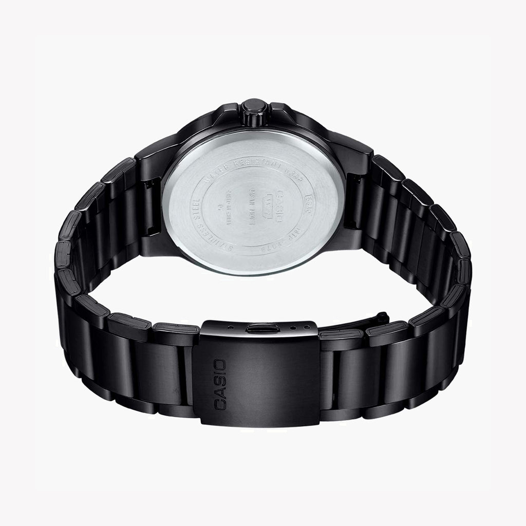 CASIO MTP-E173B-1AVDF - SPORTY ELEGANCE UNISEX WATCH WITH BLACK STAINLESS STEEL BAND AND DIAL-i-Watch-2