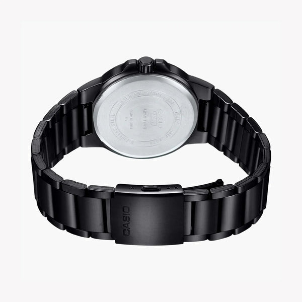 Casio Mtp-E173b-1avdf - Sporty Elegance Unisex Watch With Black Stainless Steel Band And Dial by i-watch