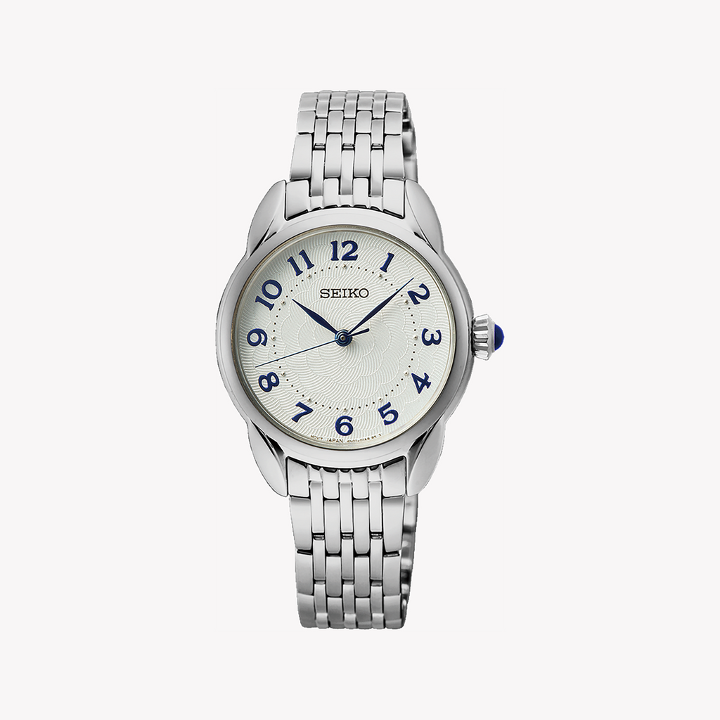 SEIKO SUR561P1 Women's Elegant Quartz Watch - 28.7mm Stainless Steel-i-Watch