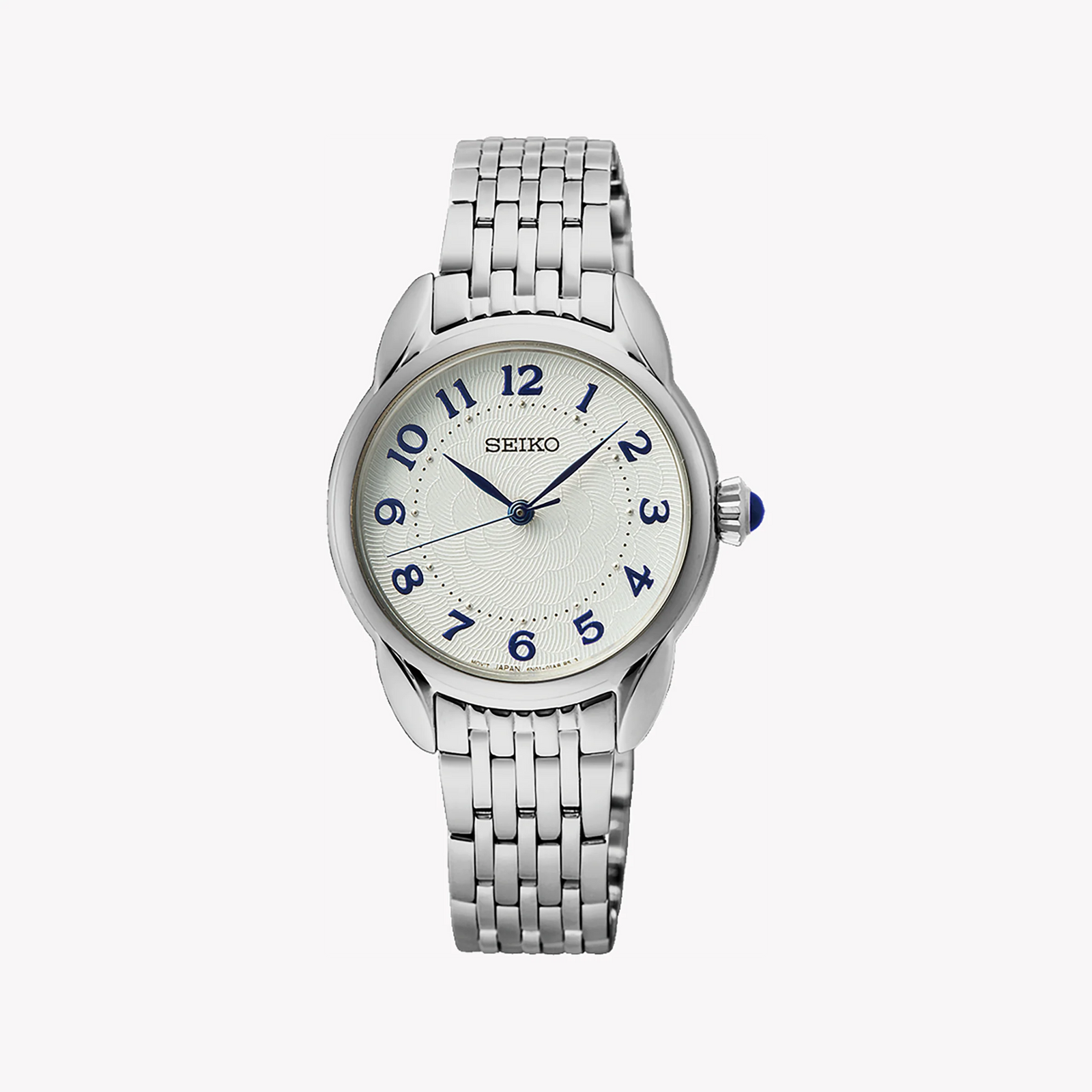 Seiko Women's Silver Stainless Steel Watch, White Dial | Sur561p1 by i-watch