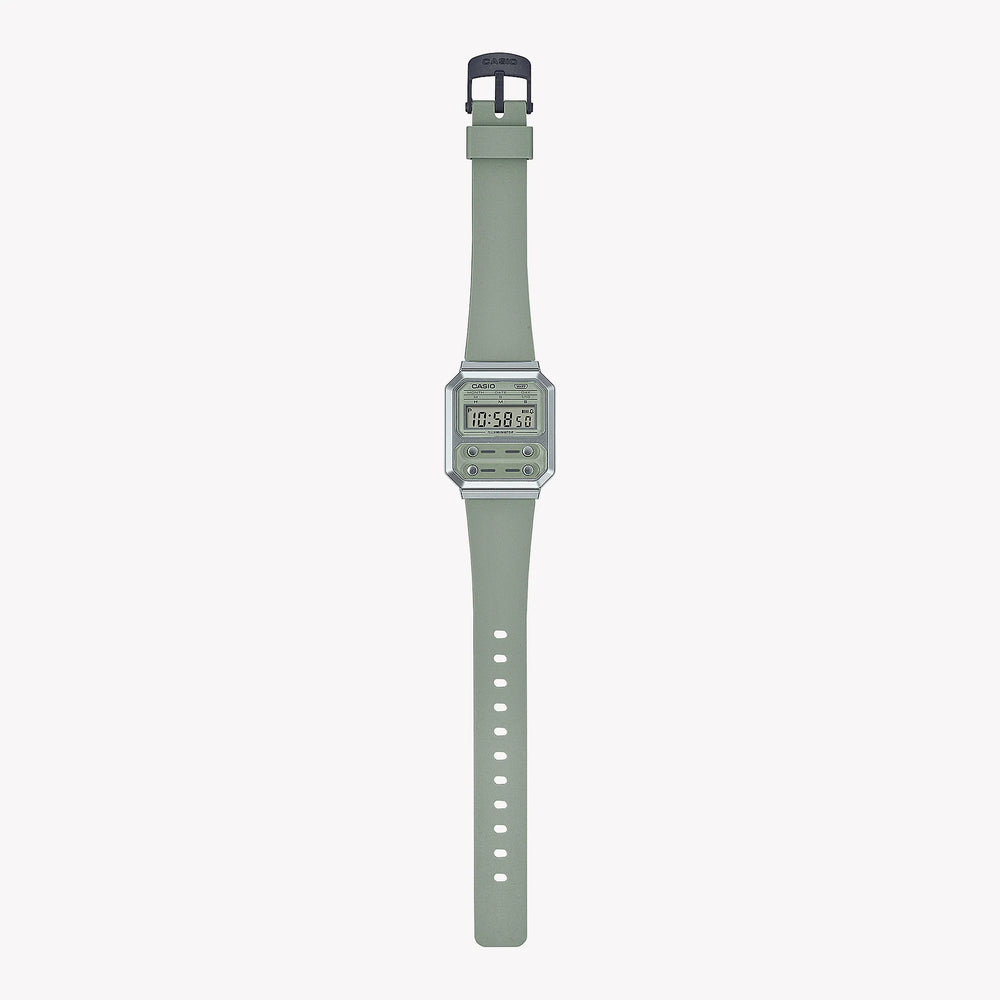 Casio Unisex Green Resin Watch, Vintage Style | A100wef-3adf by i-watch