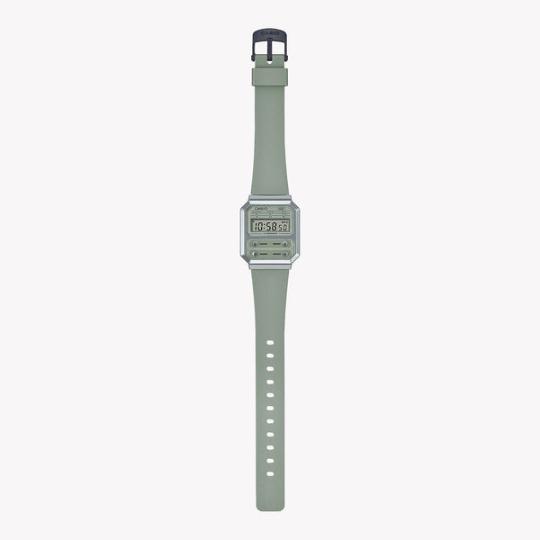 Casio Unisex Green Resin Watch, Vintage Style | A100wef-3adf by i-watch