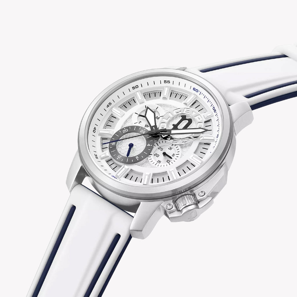 POLICE PEWJQ0005105 TIMELESS ELEGANCE - MODERN GENTLEMAN'S QUARTZ WATCH WITH WHITE SILICONE BAND-i-Watch-2