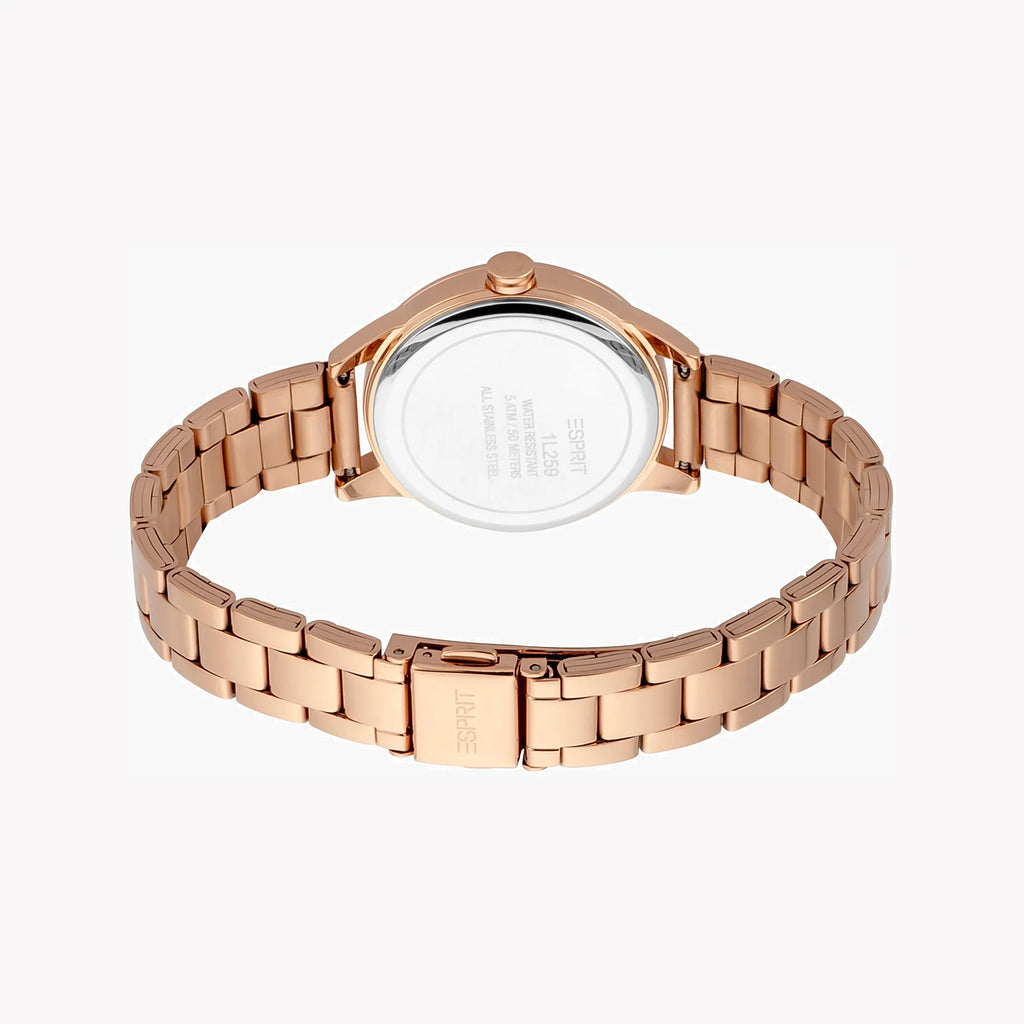 ESPRIT Women's Watch with Rose Gold Stainless Steel Case and Rose Gold Stainless Steel Band-i-Watch-3