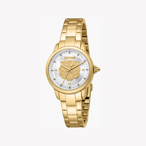 Just Cavalli Women's Gold Alloy Watch, Silver Dial | Jc1l334m0055 by i-watch
