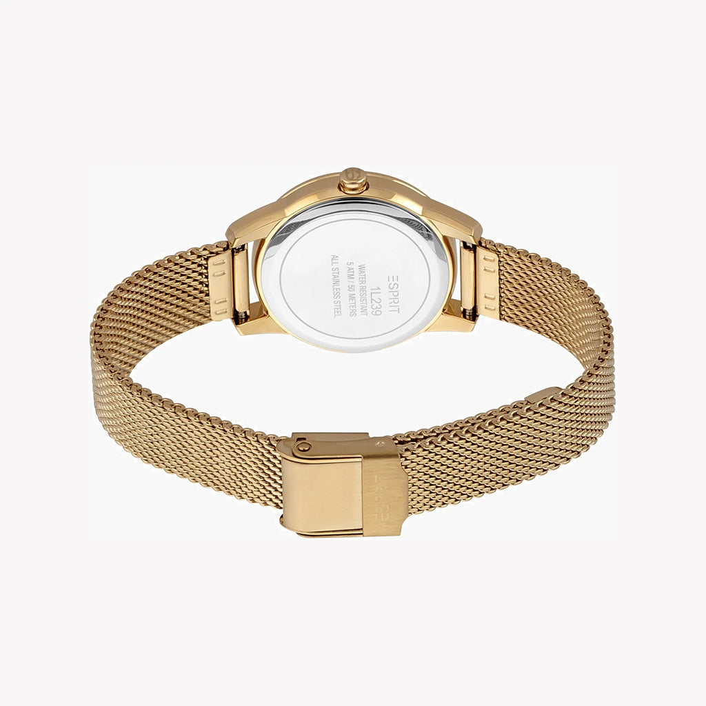 ESPRIT Women's Watch with Gold Stainless Steel Case and Gold Stainless Steel Band-i-Watch-3